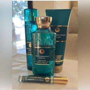 Bath & Body Works Mediterranean Mirage Set - Teal and Gold